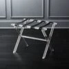 Acrylic And Leather Luggage Rack