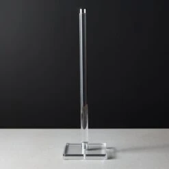 Acrylic And Polished Nickel Toilet Paper Storage Tower