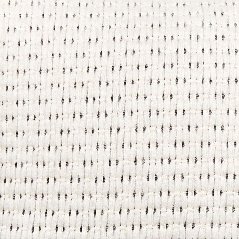 Alco Woven White Throw Pillow With Down-Alternative Insert 23'' - Image 2