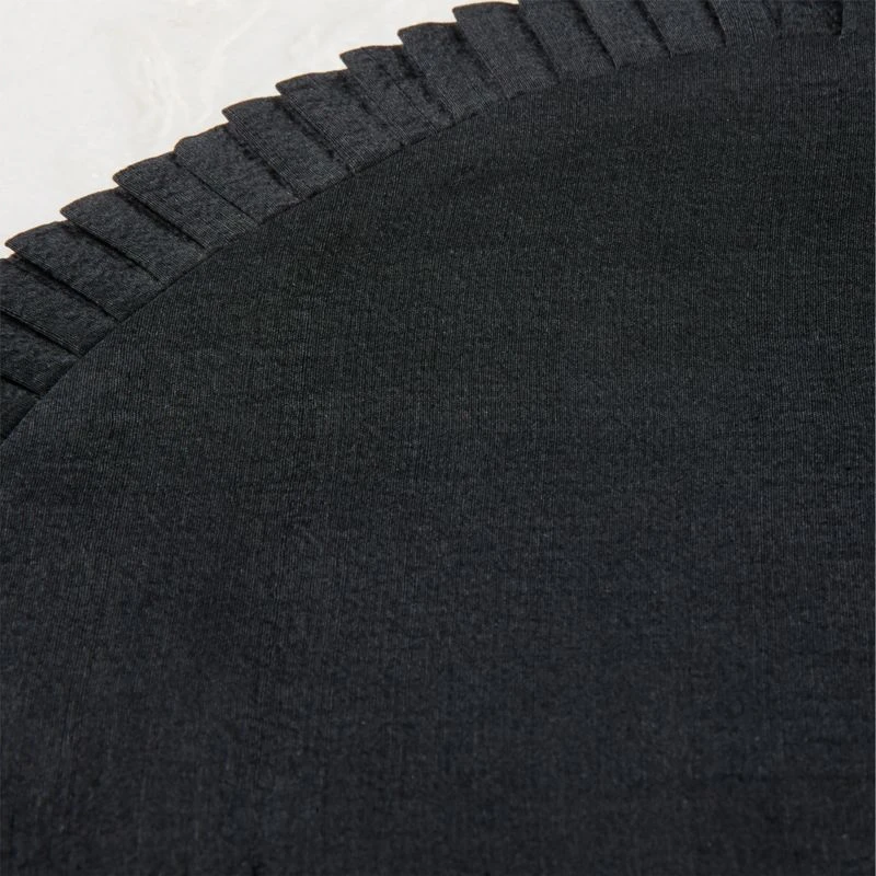 Alcott Black Round Placemat - Image 3