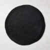 Alcott Black Round Placemat