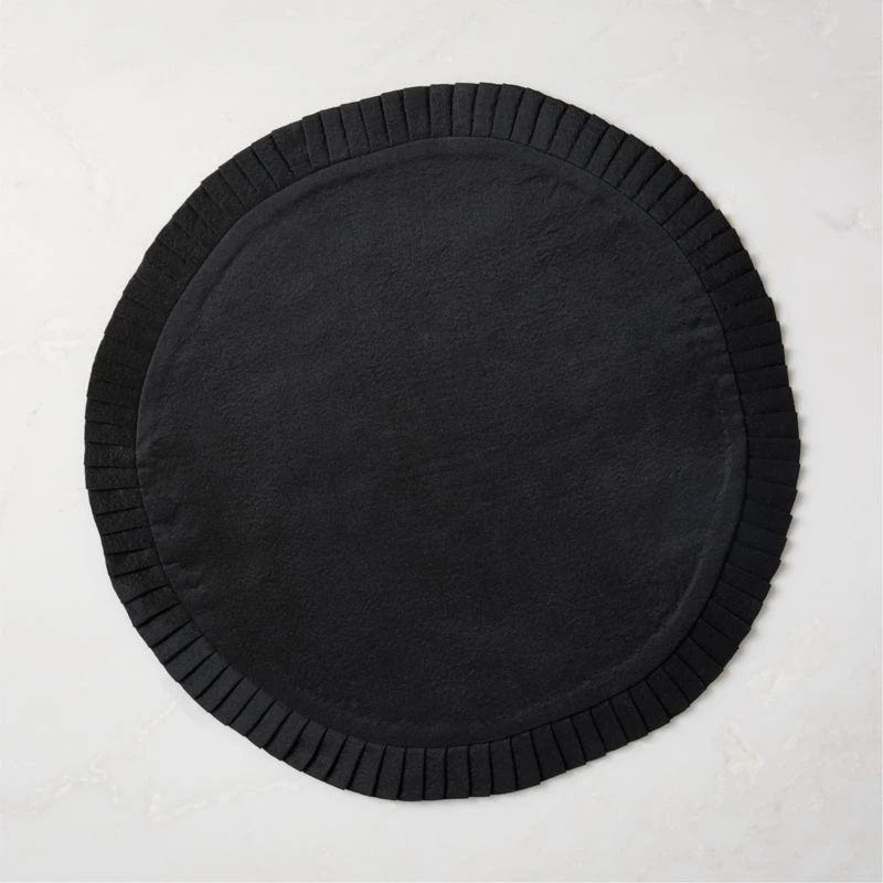 Alcott Black Round Placemat