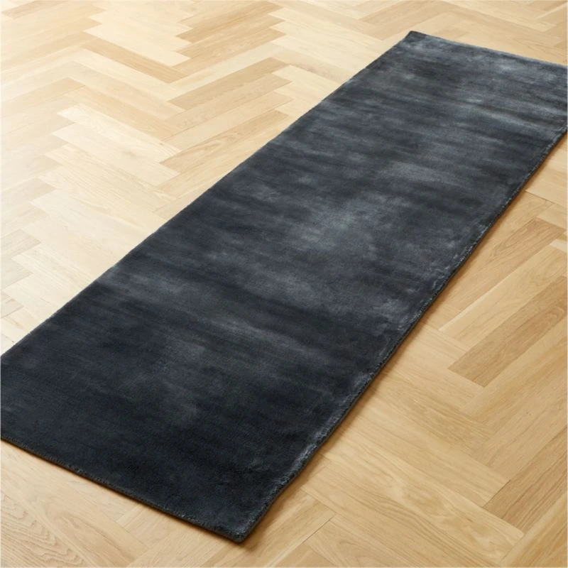 Anders Navy Blue Runner Rug 2.5'x8' - Image 2