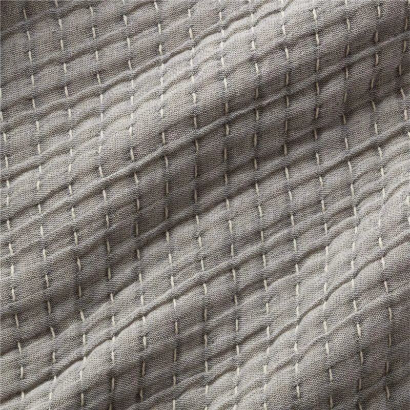 Ansley Grey Quilt And Shams - Image 2