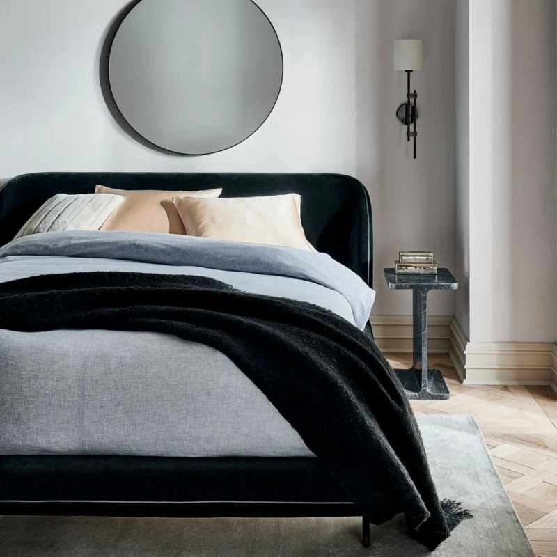 Channel Off-White Faux Fur Throw Pillow With Down-Alternative Insert 18" - Image 5