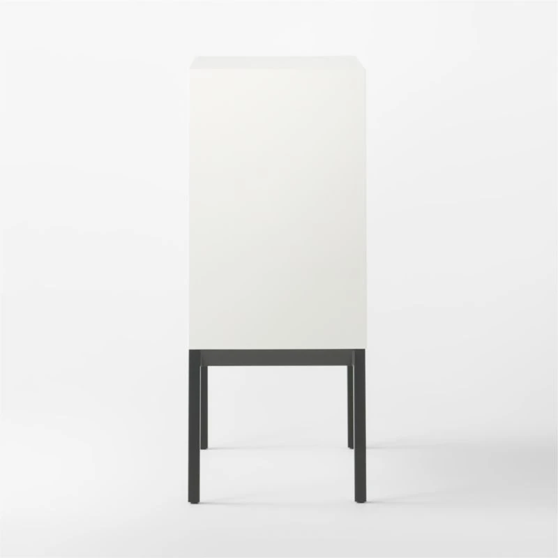Aptum White Metal Bookcase - Image 5