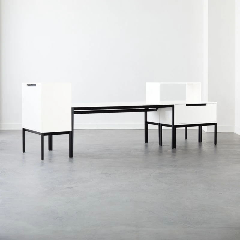 Aptum White Metal Bookcase - Image 8