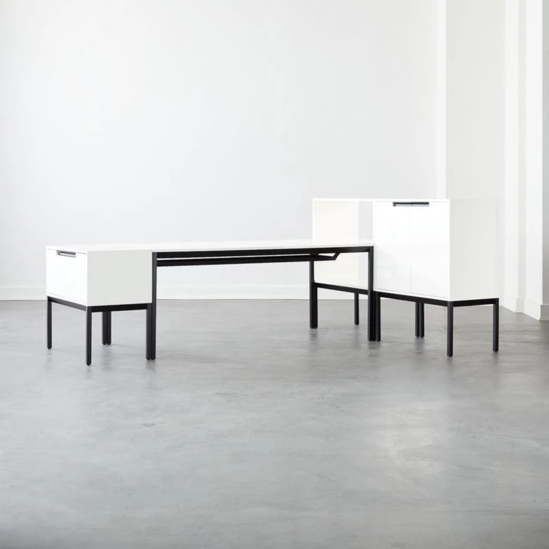 Aptum White Metal Bookcase - Image 12