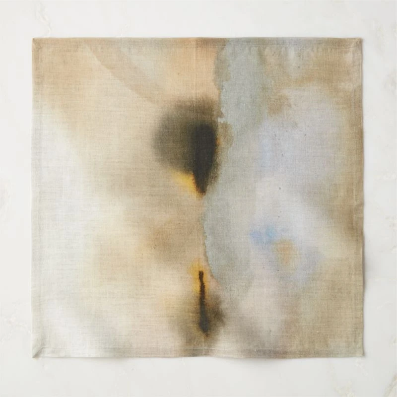 Arcadia Watercolor Linen Napkin - Image 2