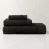 Arlow Organic Cotton Black Bath Sheet Set