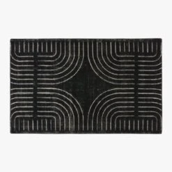 Asti Hand-Tufted Black And White Area Rug 5'x8'