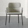 Azalea Black And White Boucle Dining Chair