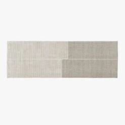 Bass Grey Handloomed Runner Rug 2.5'x8'
