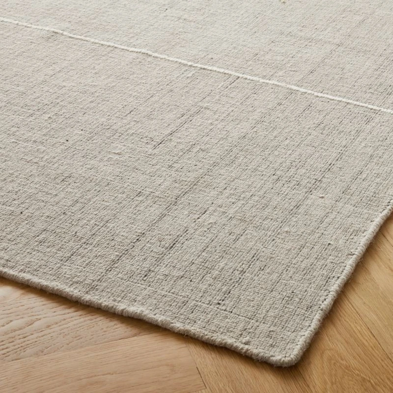 Bass Grey Handloomed Area Rug 5'x8' - Image 3