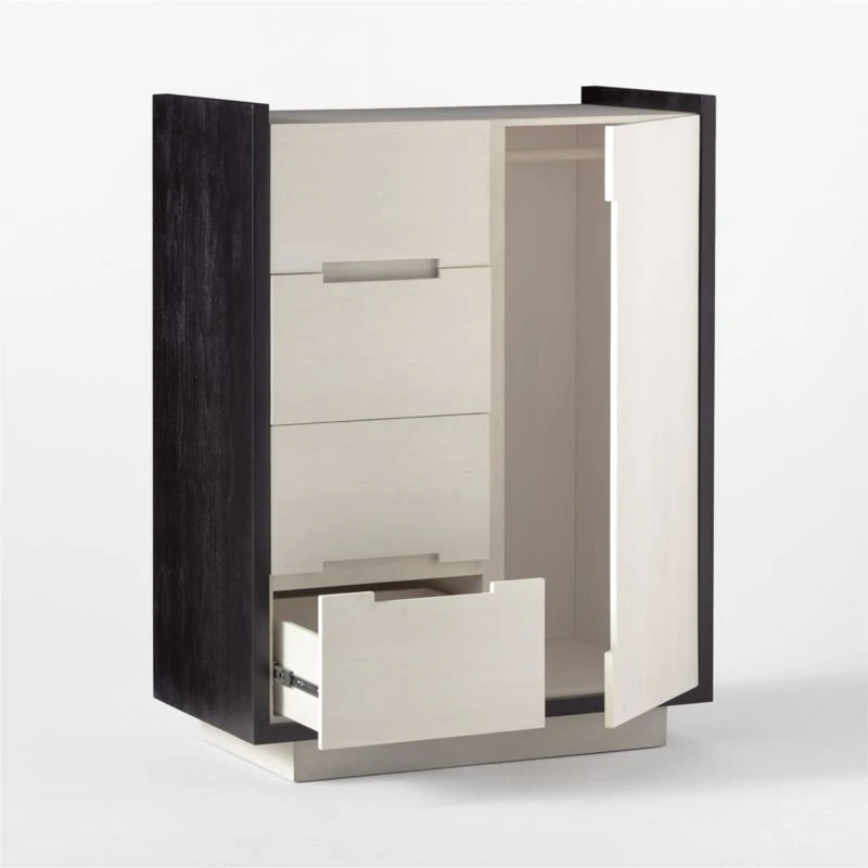 Beaufort Bleached Wood Chifferobe - Image 6