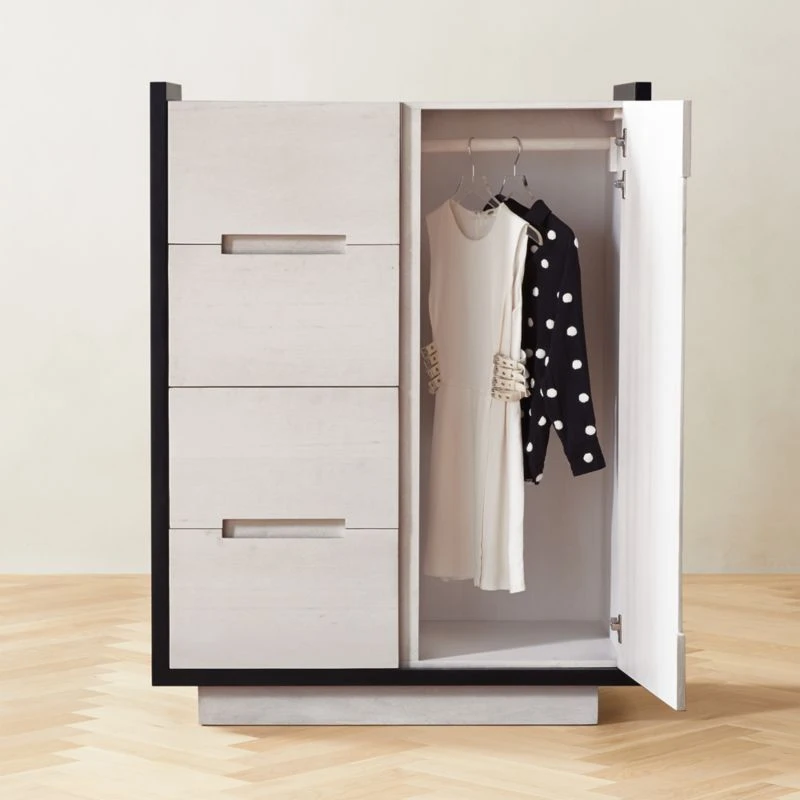 Beaufort Bleached Wood Chifferobe - Image 3