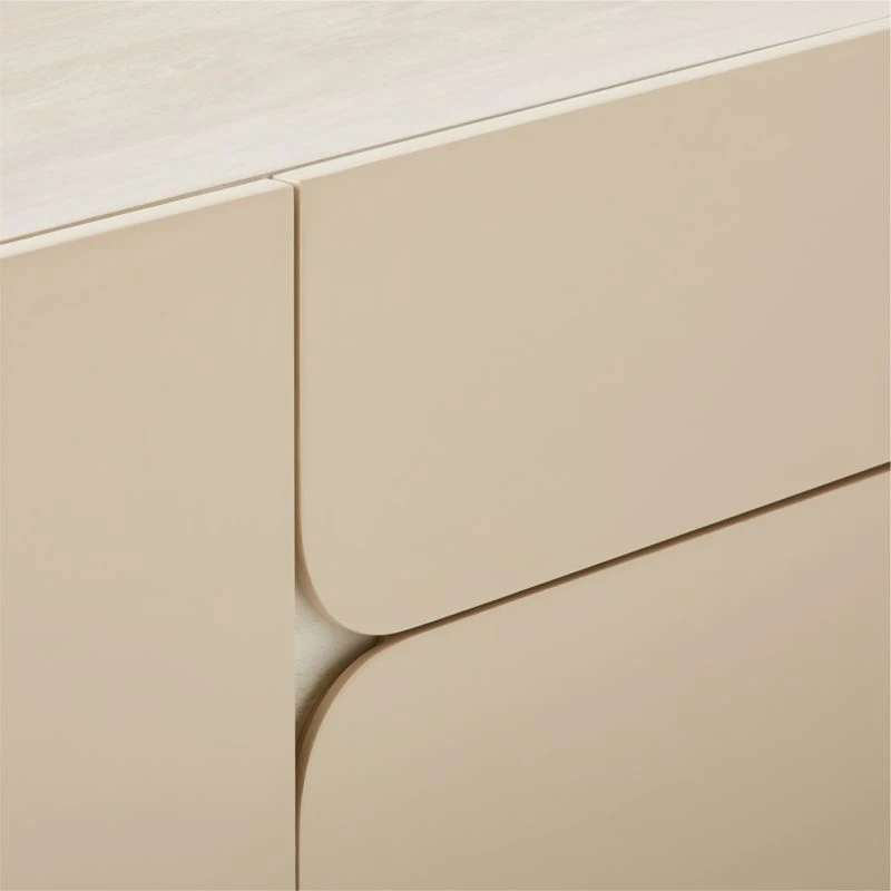 Benoit Enameled White Wood Credenza - Image 9