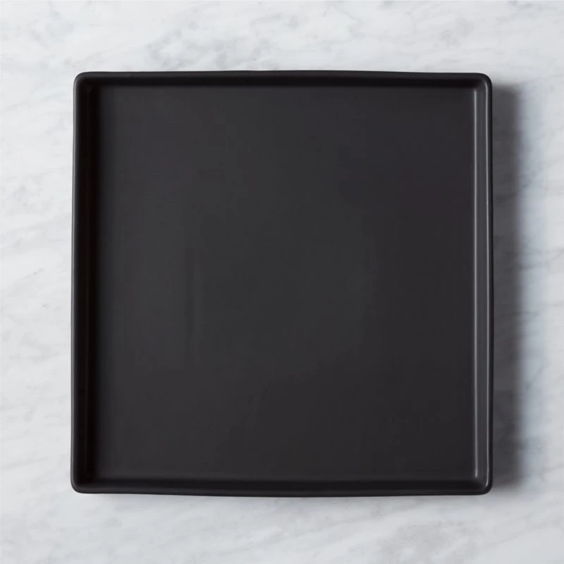 Bento Square Matte Black Serving Platter