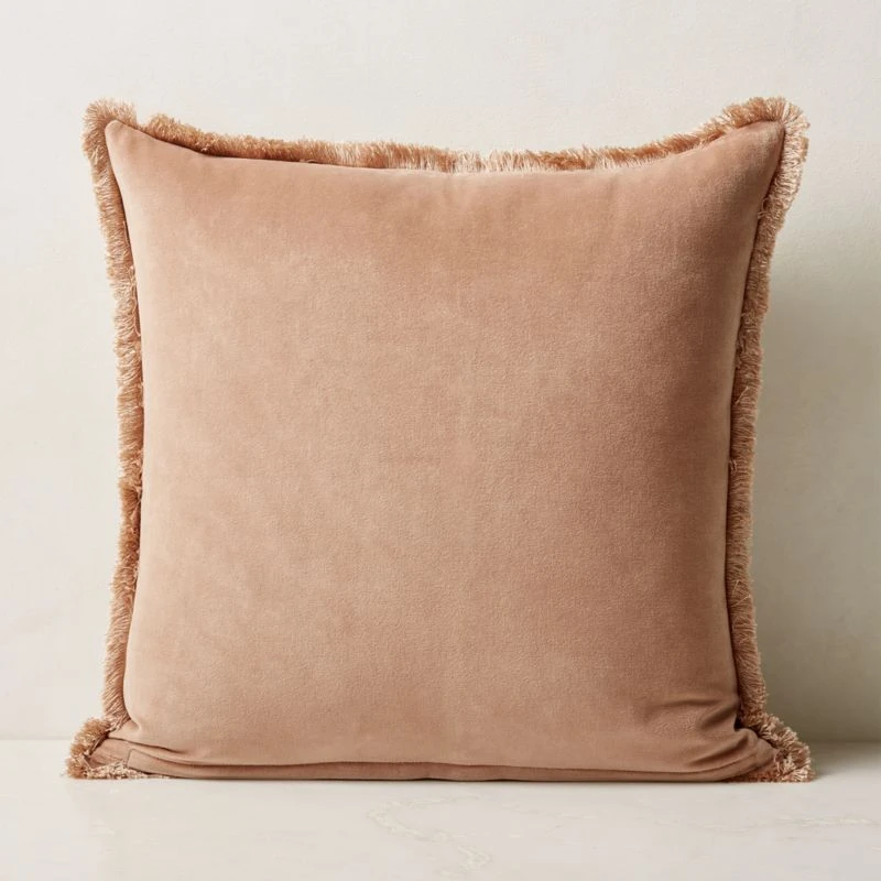 Bettie Light Brown Throw Pillow With Down-Alternative Insert 23'' - Image 2