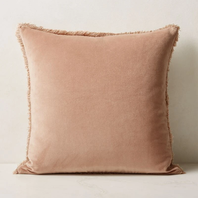 Bettie Light Brown Throw Pillow With Down-Alternative Insert 23''