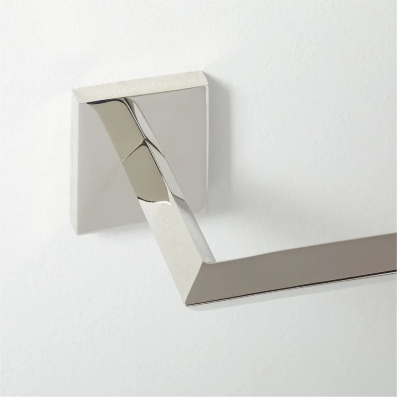 Blaine Polished Nickel Wall Mount Toilet Paper Holder - Image 3