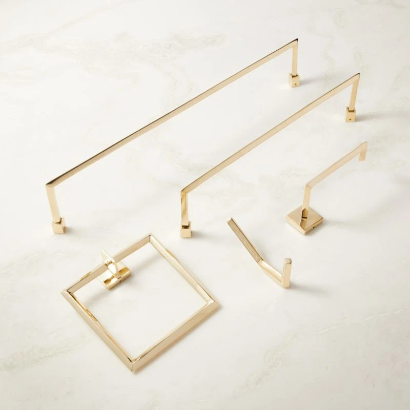 Blaine Unlacquered Brass Wall Hook - Image 3