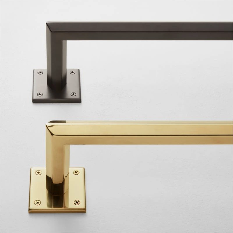 Bolt Matte Black Blackout Curtain Rod 28"-48"x1.25" - Image 2