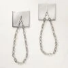 Bolt Polished Nickel Chain Curtain Tiebacks Set Of 2