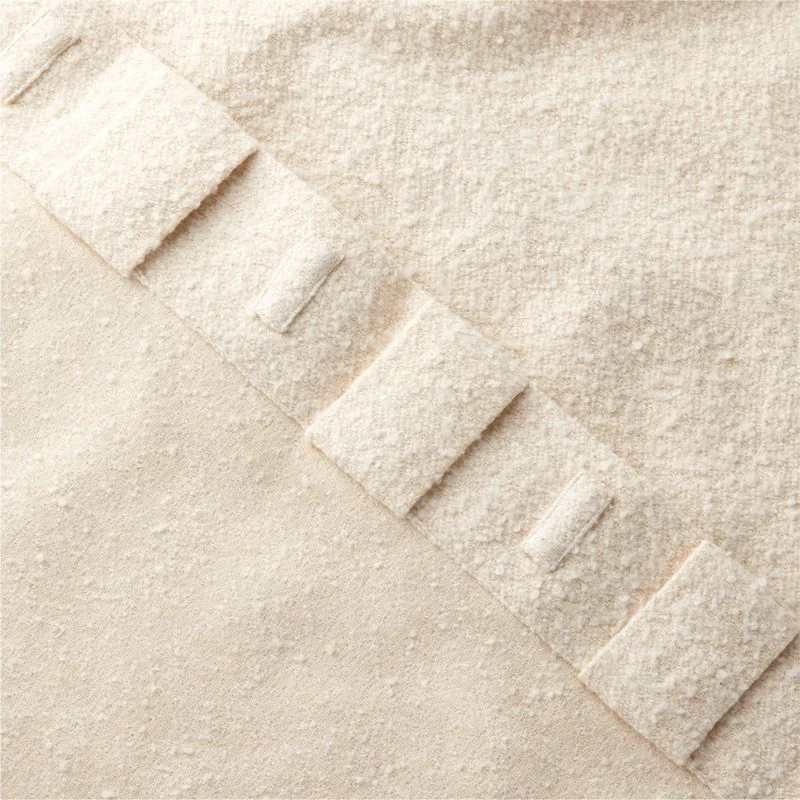 Ivory Boucle Window Curtain Panel 48''x84'' - Image 5