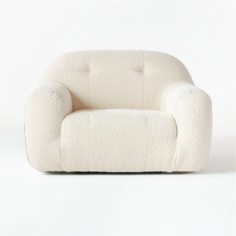 Brace Cream Boucle Chair - Image 2
