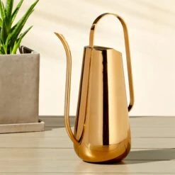 Brass-Plated Watering Can