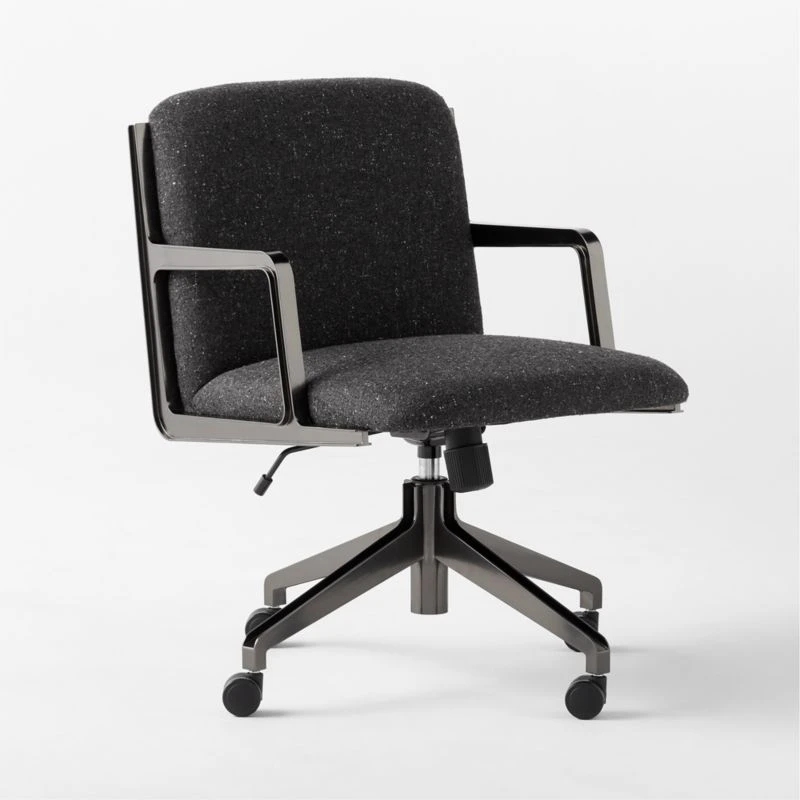 Brecha Grey Upholstered Office Chair - Image 3