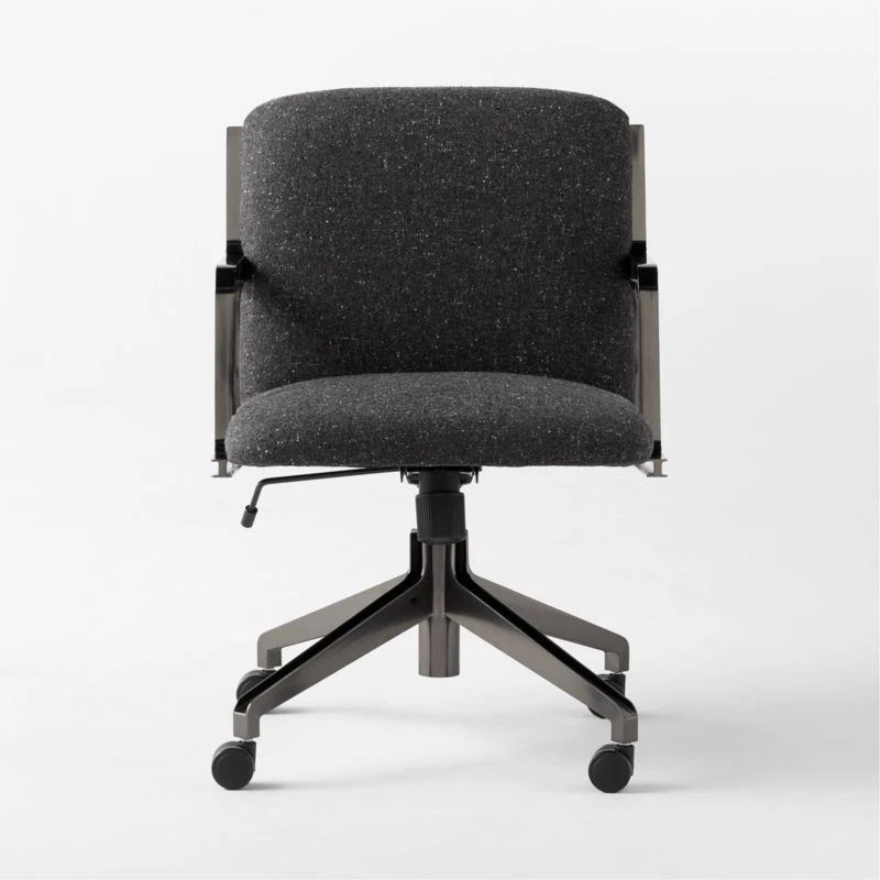 Brecha Grey Upholstered Office Chair - Image 2