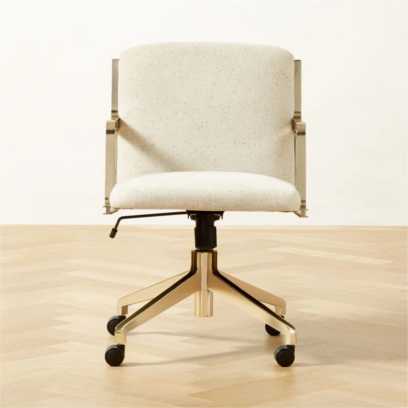 Brecha Ivory Upholstered Office Chair