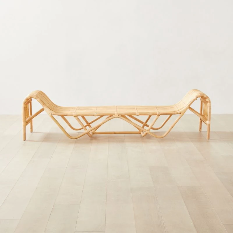 Bremen Natural Brown Rattan Daybed