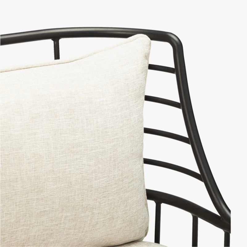 Breton Black Metal Dining Armchair Set Of 4 - Image 6