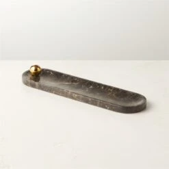 Brix Golden Black Marble Incense Burner