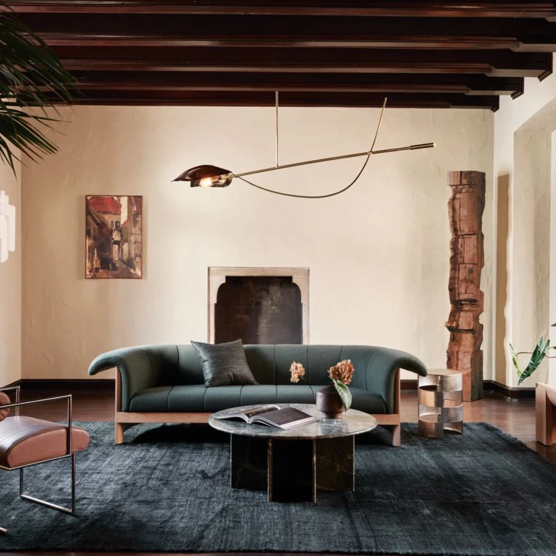 Jalousie Round Silver Cast Aluminum Side Table - Image 4