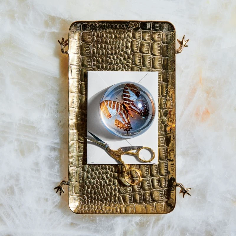 Stalk Gold Serving Platter - Image 4