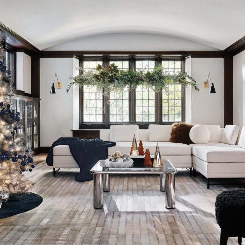 Brown Ombre Sheepskin Fur Throw Pillow With Down-Alternative Insert 20" - Image 5