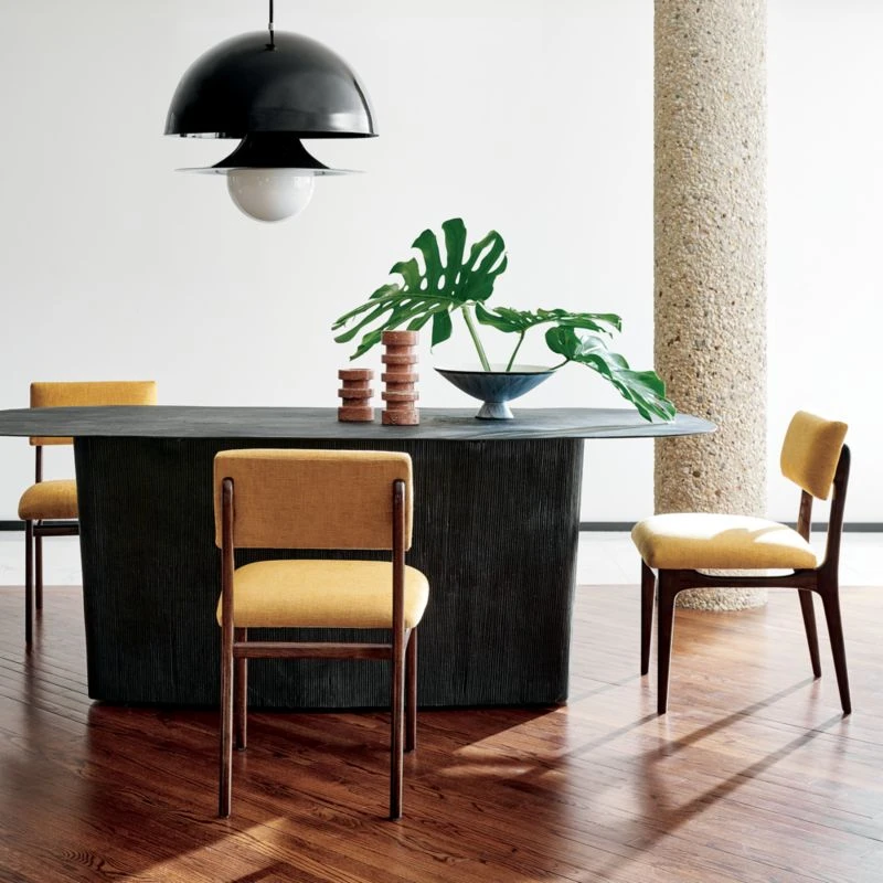 Overlap White Glazed Footed Serving Bowl - Image 4