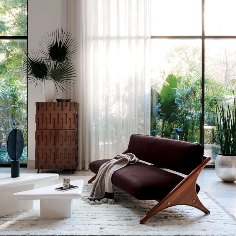 Warm White Linen Sheer Window Curtain Panel 48"x84" - Image 4