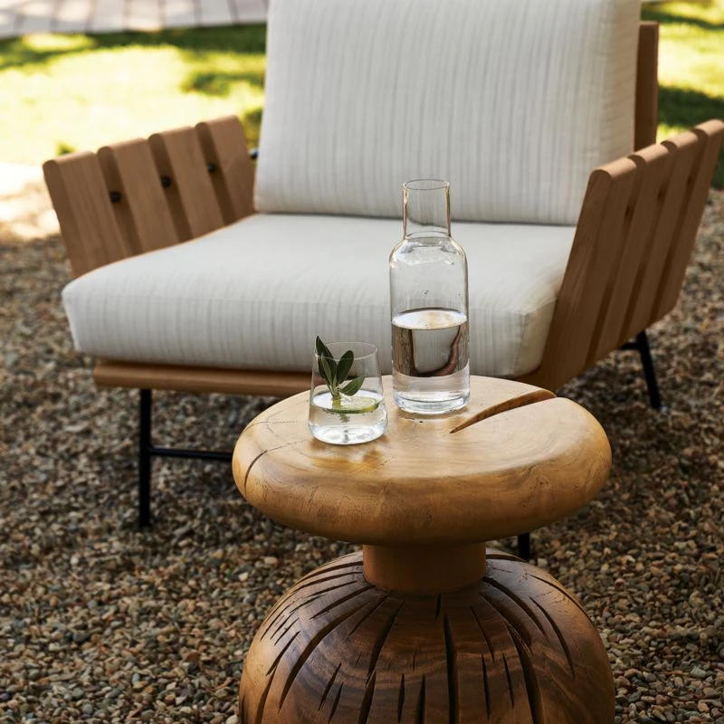 Drakes Bay Solid Acacia Outdoor Accent Table - Image 4