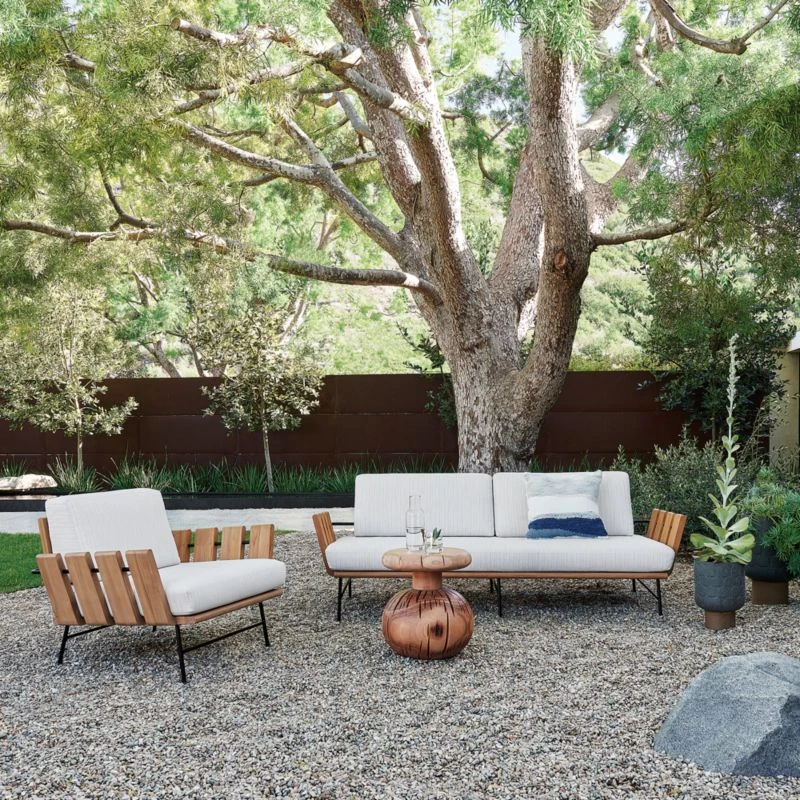 Drakes Bay Solid Acacia Outdoor Accent Table - Image 2