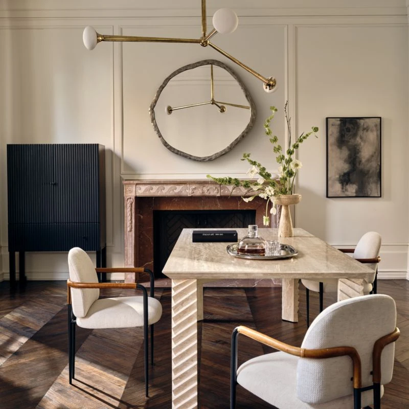 Tiberio Travertine Dining Table - Image 3