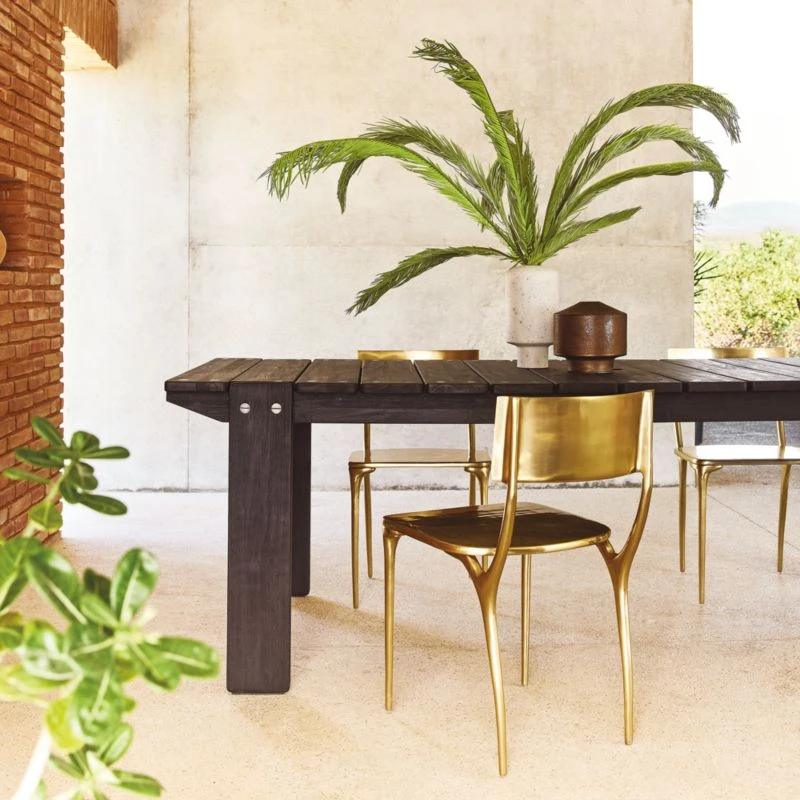 Oro Gold Outdoor Dining Chair - Image 4