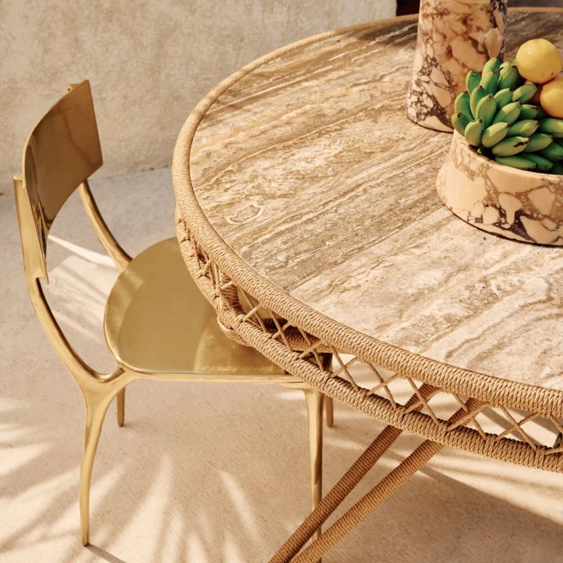 Oro Gold Outdoor Dining Chair - Image 2