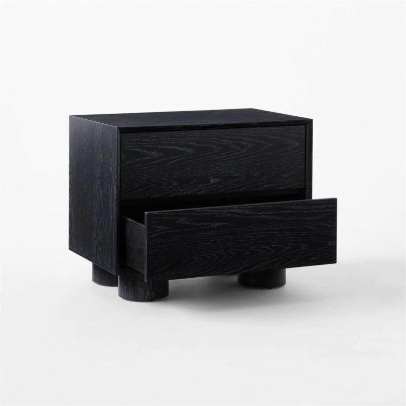 Cantar Cerused Black Oak Nightstand - Image 5