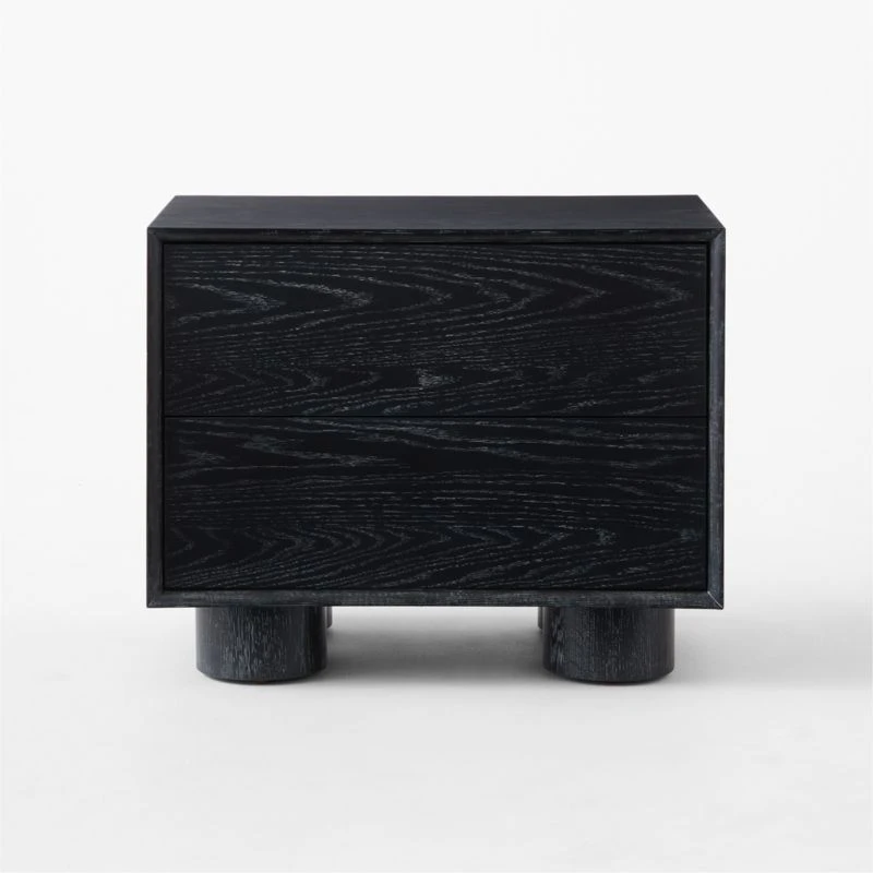 Cantar Cerused Black Oak Nightstand - Image 3
