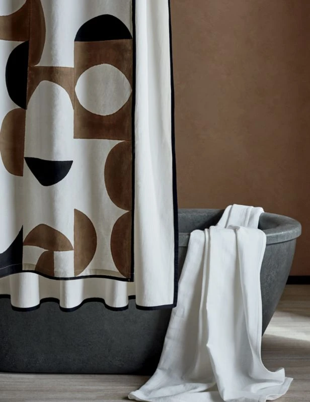 Capri Black Border Shower Curtain 84" - Image 6